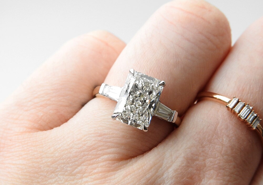 Custom Lab Diamond Rings Plum Diamonds